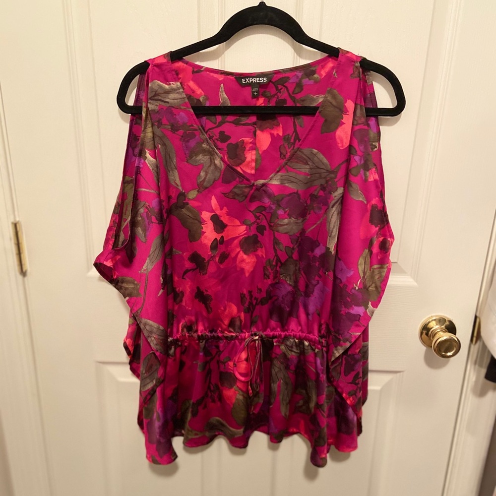 Express Floral Silk Blouse